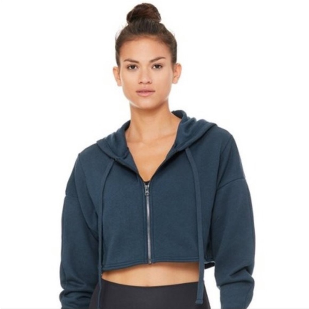 ALO Yoga Extreme Crop Zip Hoodie✨